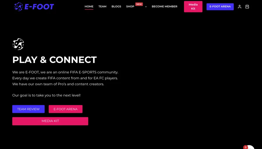 E-FOOT website
