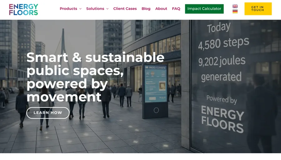 Energy Floors website