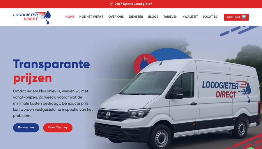 Loodgieter Direct website
