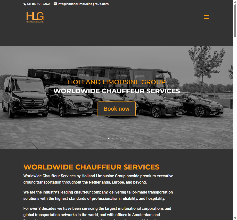 DMC Limousines website