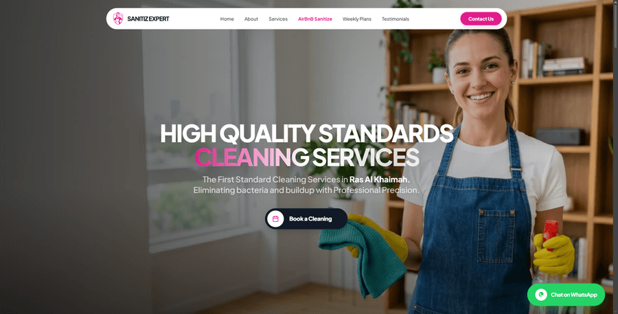 Sanitize Expert website